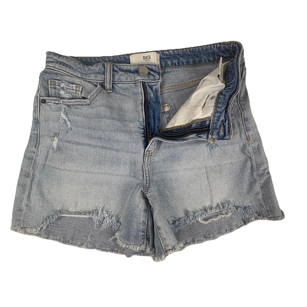 BKE Denim Women's Madison Jean Shorts Distressed Cutoff Low Rise Cotton Size‎ 27